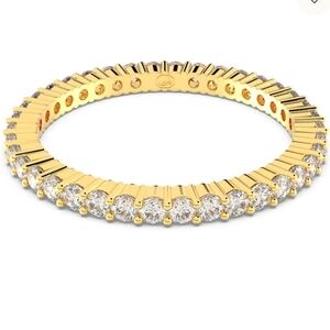 Swarovski Matrix Vittore Ring Gold-Tone- Excellent Condition Size 4.75